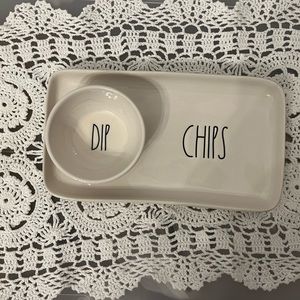 New Rae Dunn Chips and Dip Plate